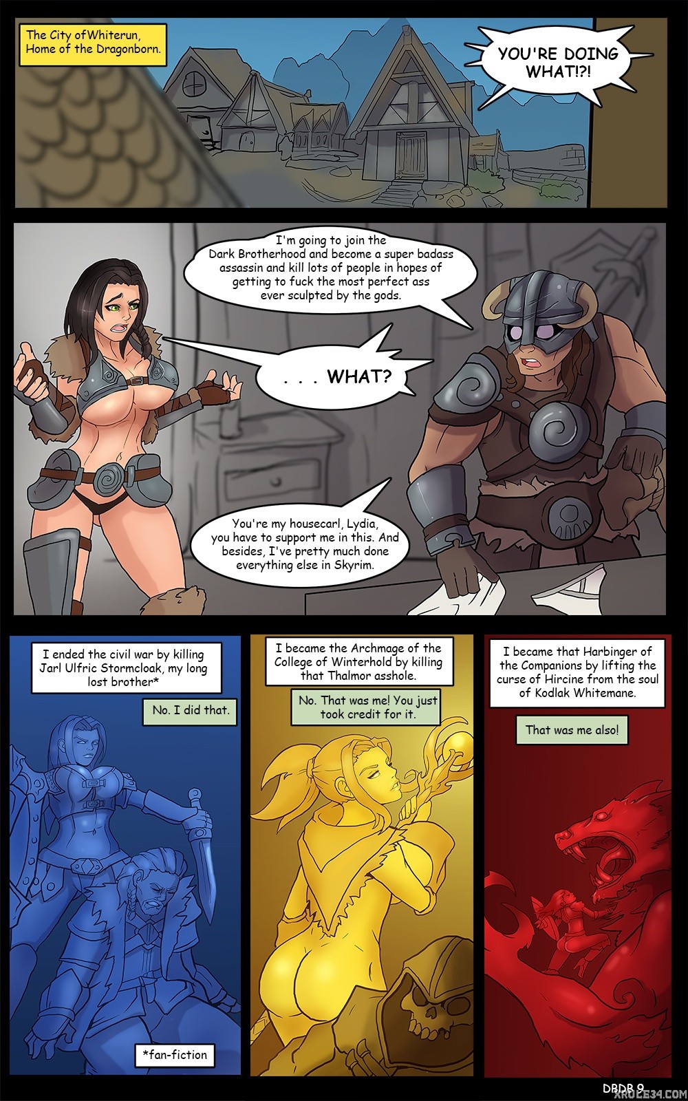 Dragonborn and the Dark Brotherhood porn comic picture 10