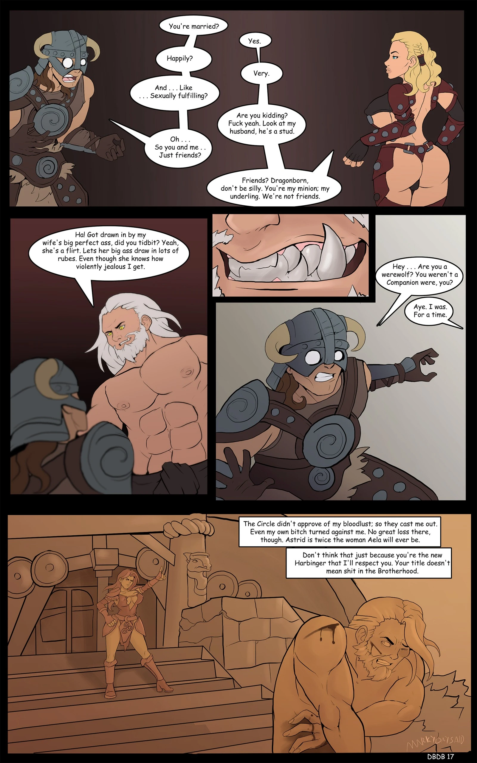 Dragonborn and the Dark Brotherhood porn comic picture 18