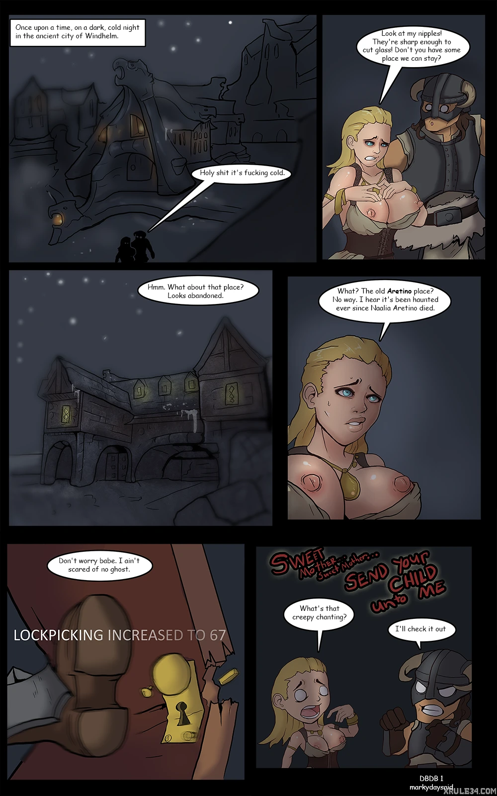 Dragonborn and the Dark Brotherhood porn comic picture 2
