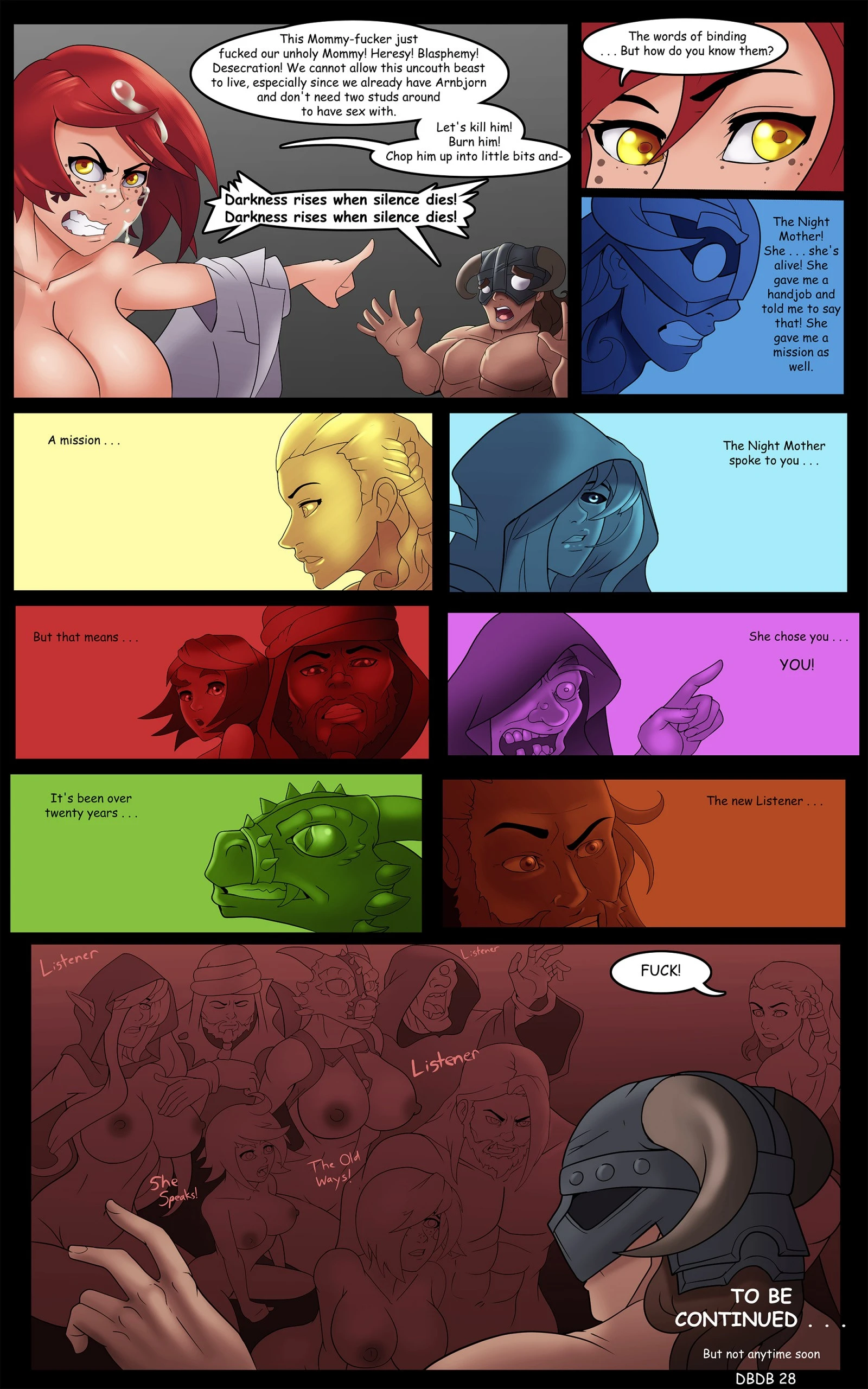 Dragonborn and the Dark Brotherhood porn comic picture 29