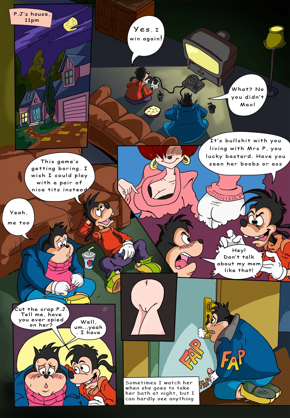 Goof Troop Momma's Boy porn comic picture 2