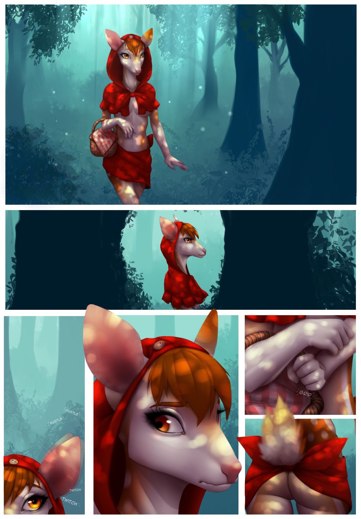 Little Red Riding Deer porn comic picture 1