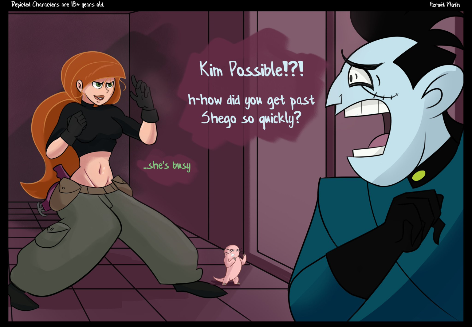 Shego's Distraction porn comic picture 1