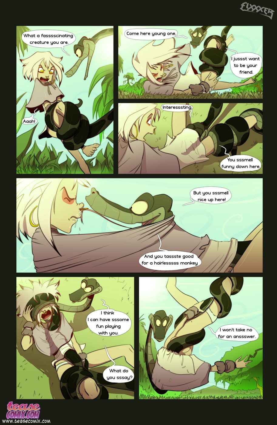 The Snake and The Girl 1 porn comic picture 5