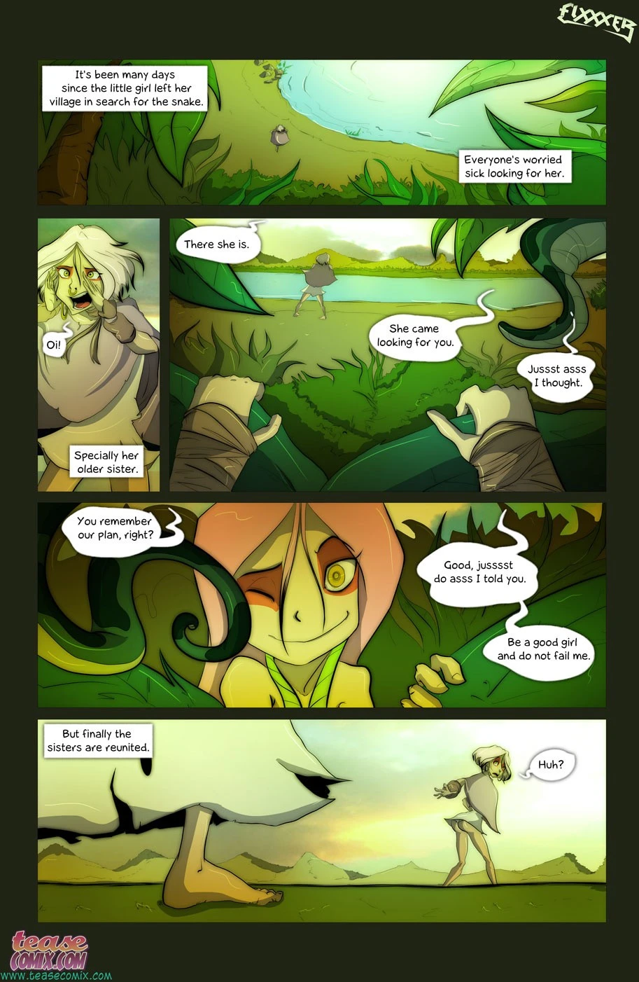The Snake and The Girl 2 porn comic picture 22