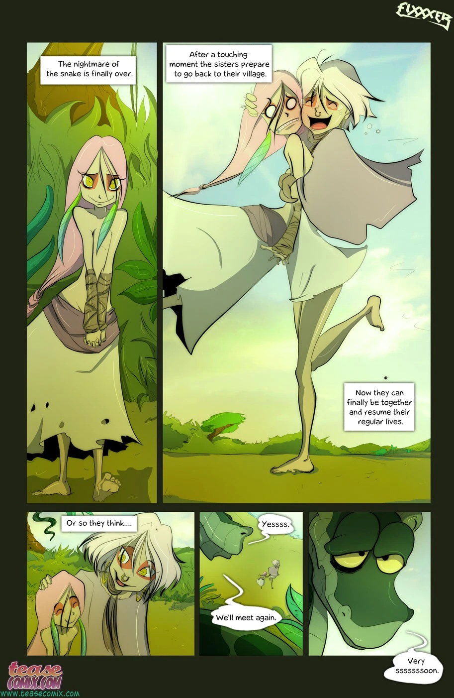 The Snake and The Girl 2 porn comic picture 23