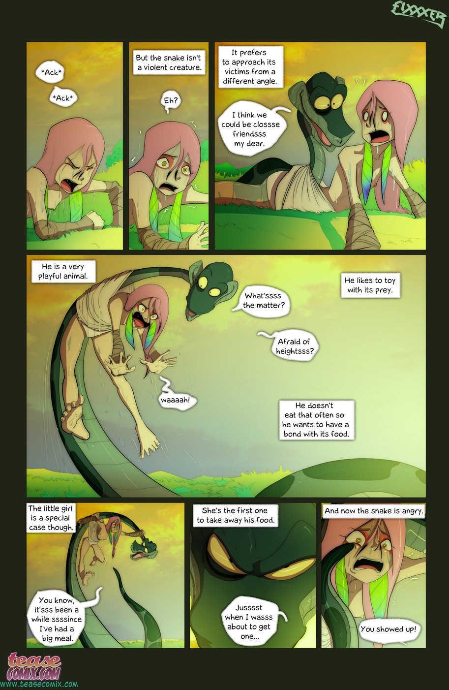 The Snake and The Girl 2 porn comic picture 8