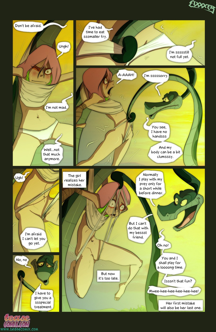 The Snake and The Girl 2 porn comic picture 9