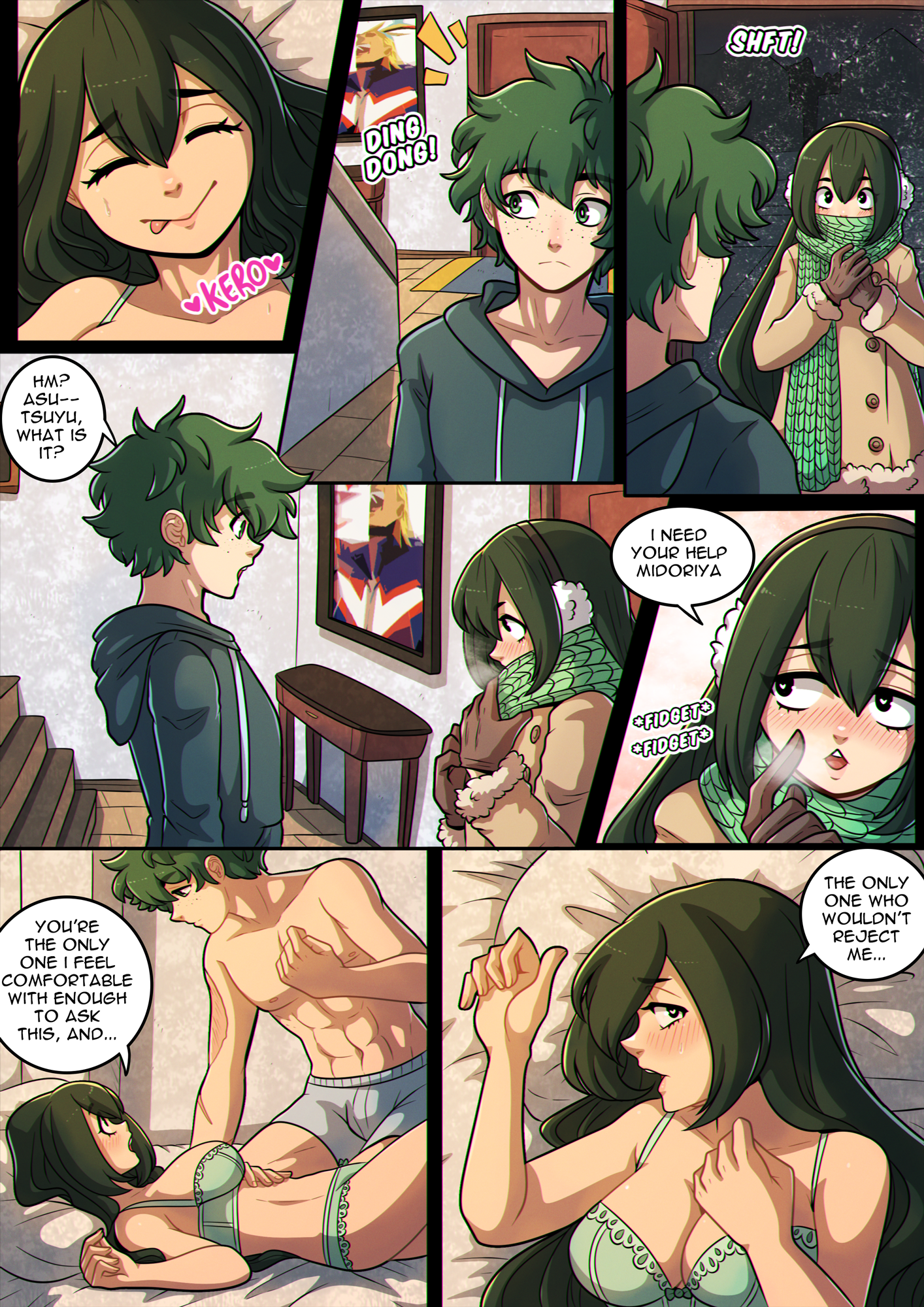 A Night With Tsuyu porn comic picture 3