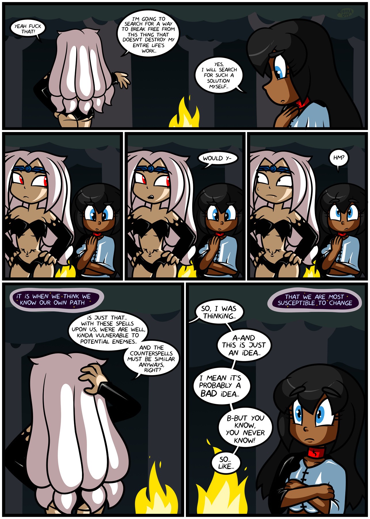 Bright Darkness - The Priestess And The Witch porn comic picture 35