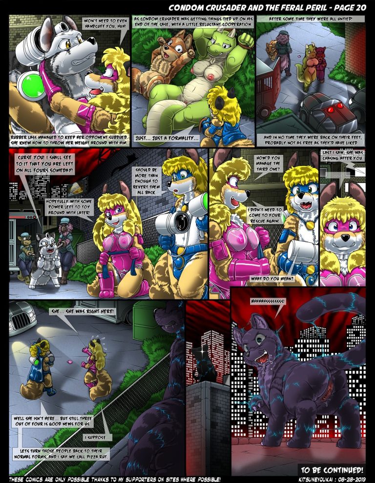 Condom Crusader and the Feral Peril porn comic picture 20