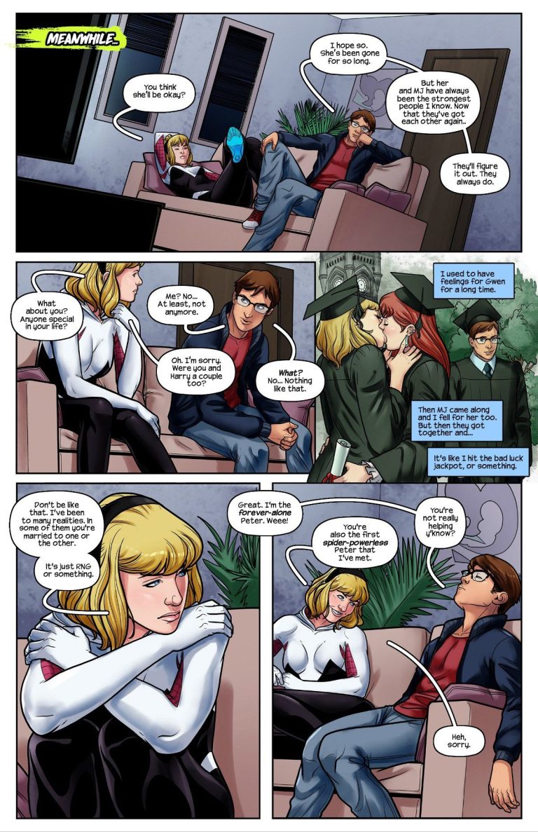Ghost Spider VS. Green Goblin porn comic picture 5