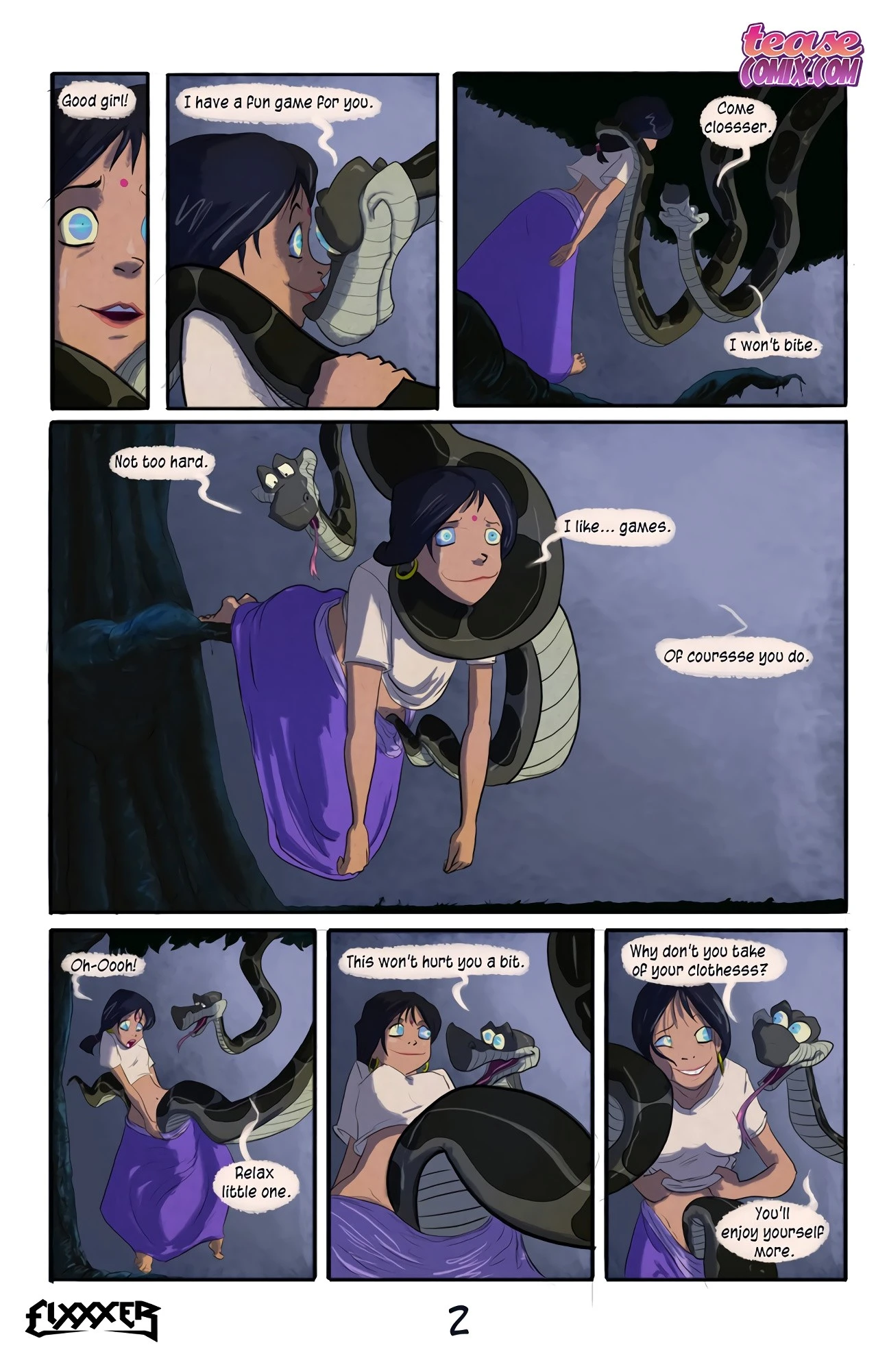 Kaa and Shanti porn comic picture 3