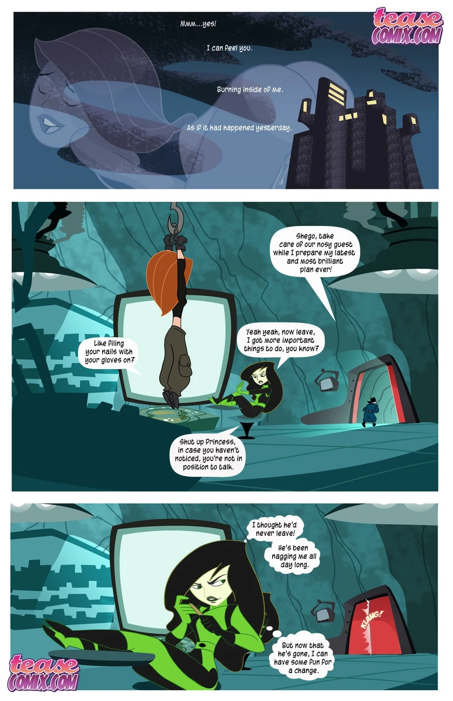 Kim loves Shego porn comic picture 4