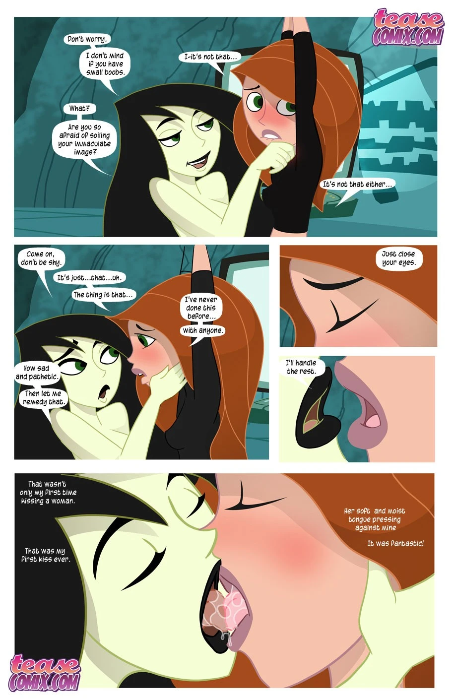 Kim loves Shego porn comic picture 9