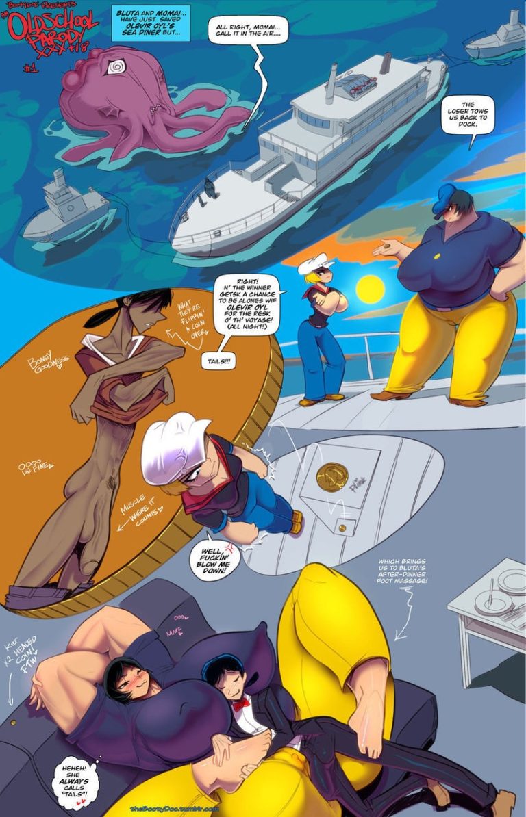 Oldschool parody XXX +18 porn comic picture 1