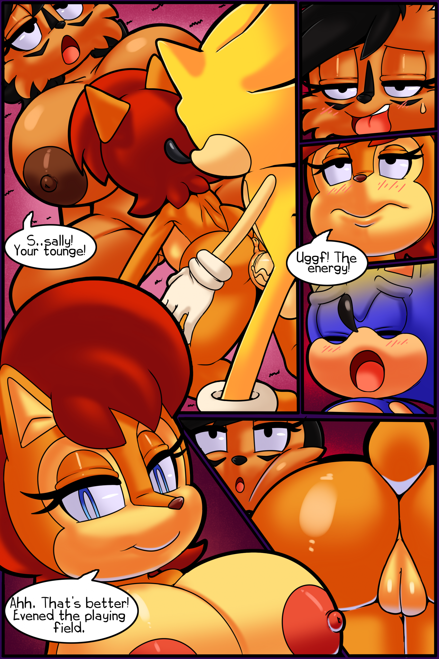 Sonic Girls Breast Expansion porn comic picture 8