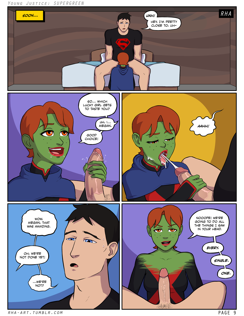 Young Justice - Supergreen porn comic picture 10