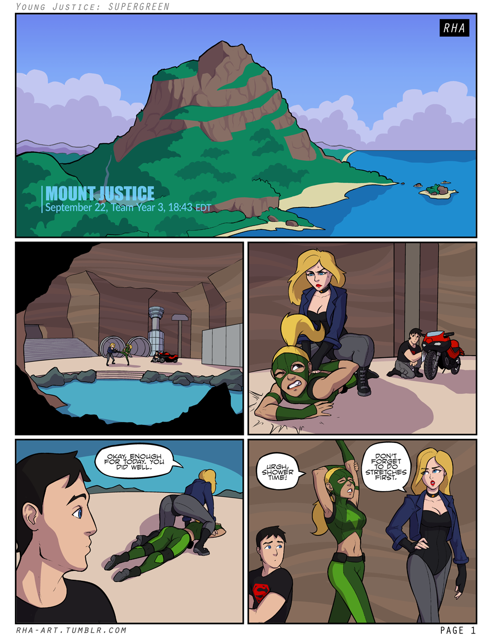 Young Justice - Supergreen porn comic picture 2