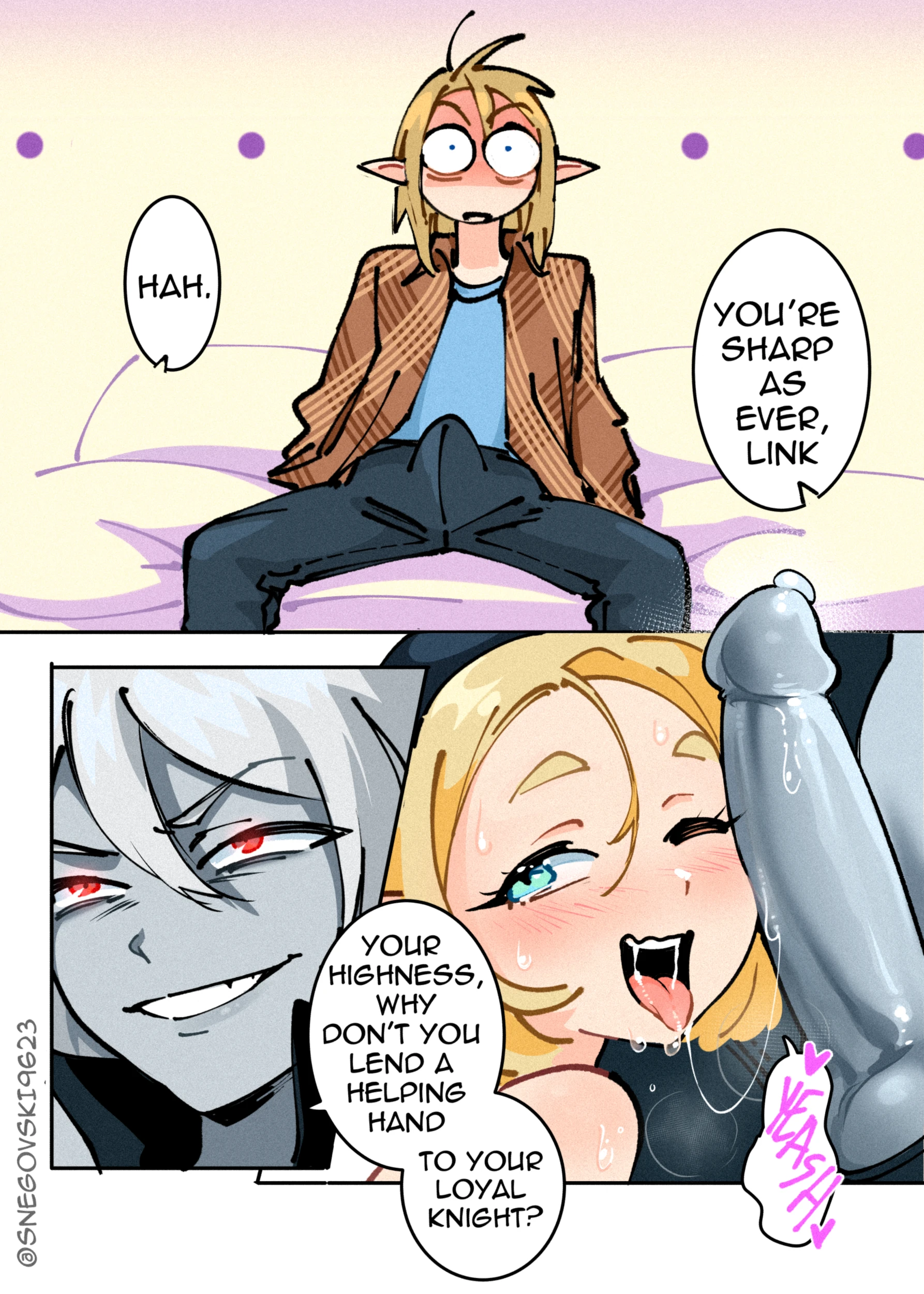 Zelda's Triforce porn comic picture 13