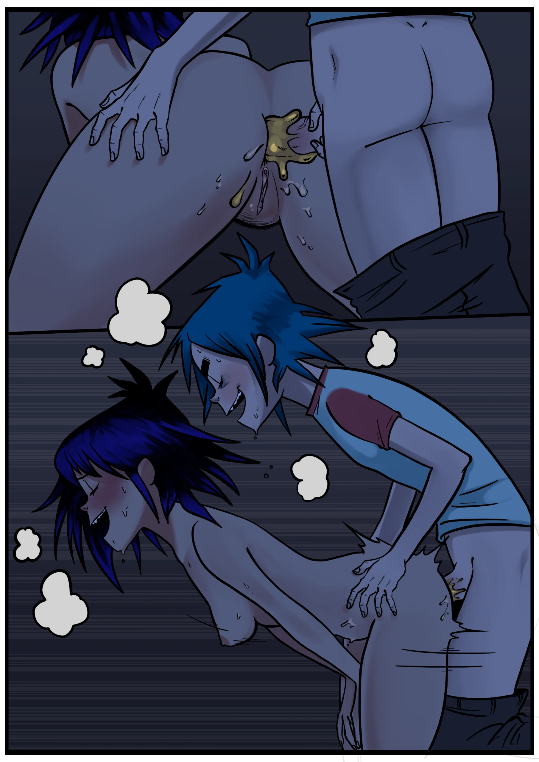 2D and Noodle porn comic picture 13