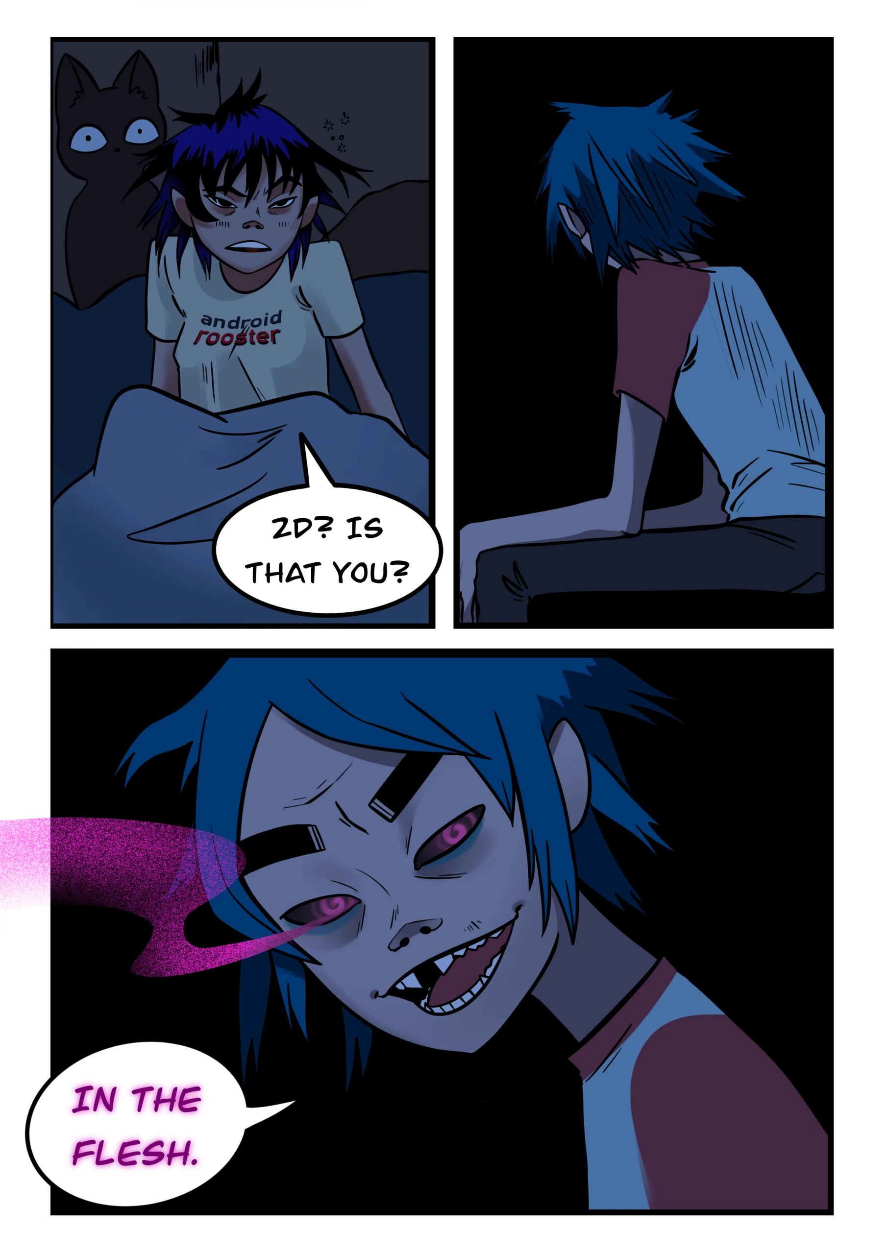 2D and Noodle porn comic picture 3
