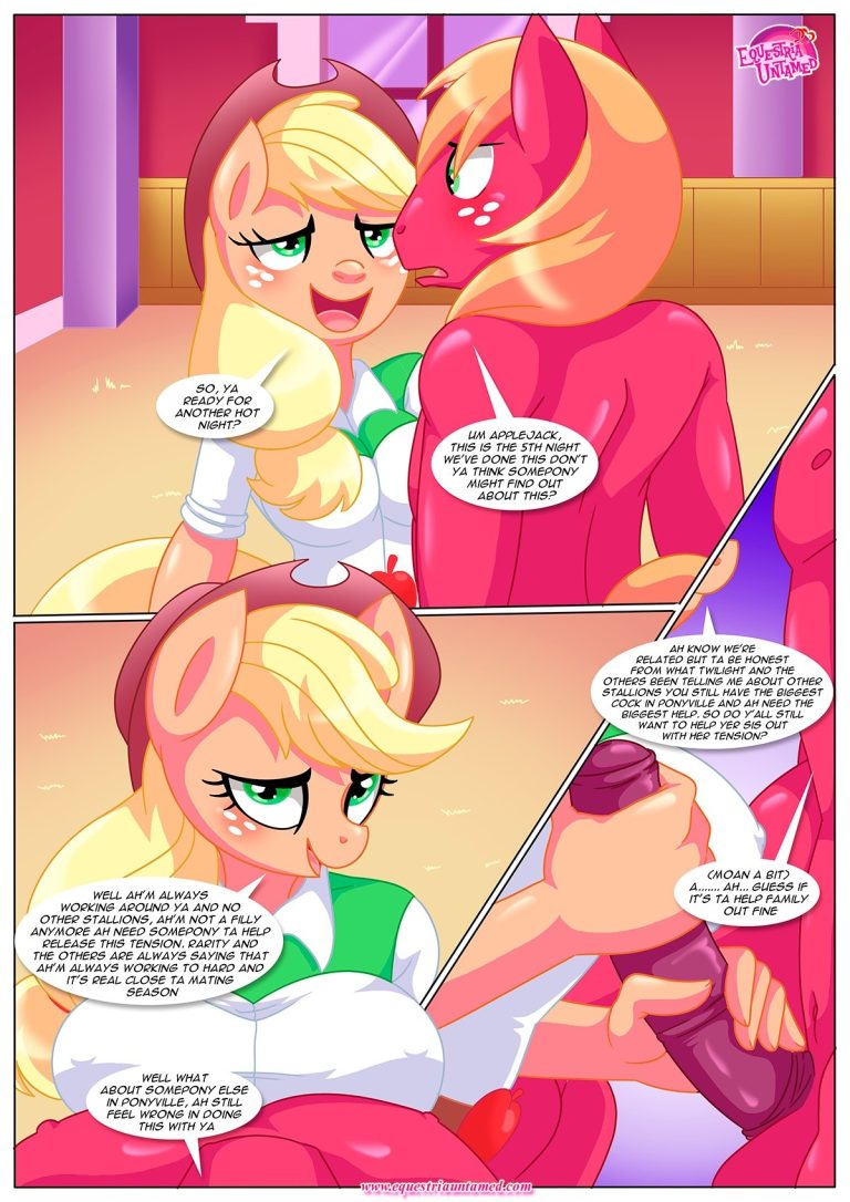 Applejack's secret is out! porn comic picture 3