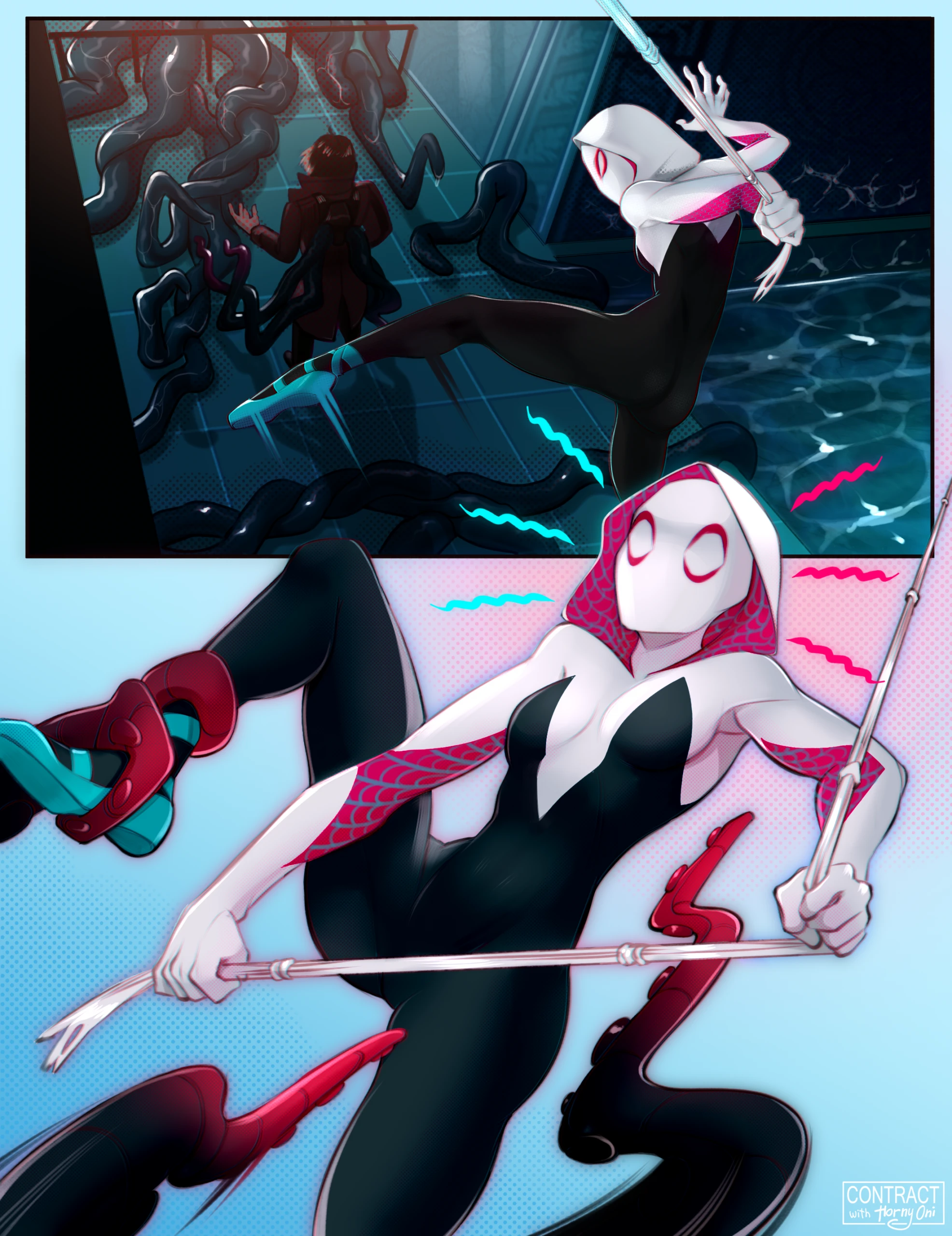 Contract with Spider-Gwen porn comic picture 1