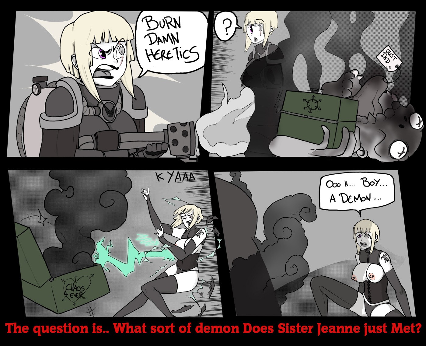 Hive Sisters and the Demon porn comic picture 2