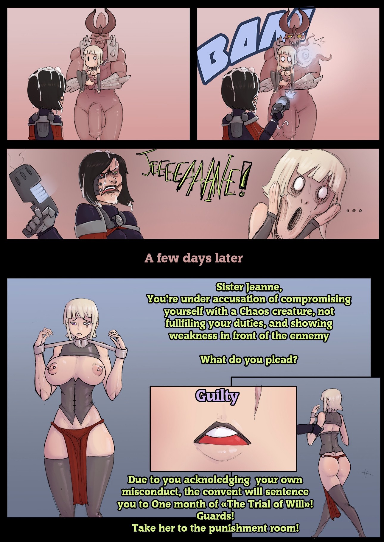 Hive Sisters and the Demon porn comic picture 7