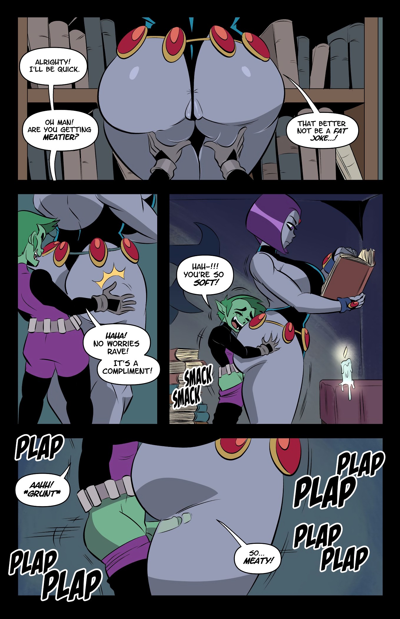 Raven and Beast Boy: A Good Book porn comic picture 2
