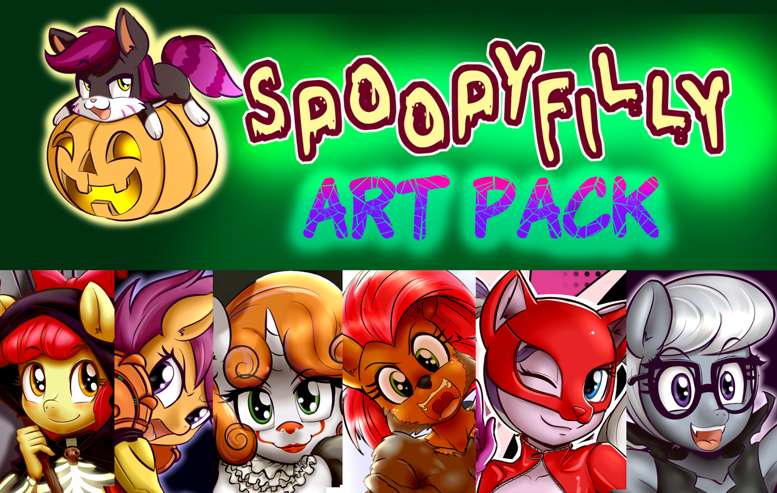 Spoopyfilly Art Pack porn comic picture 1