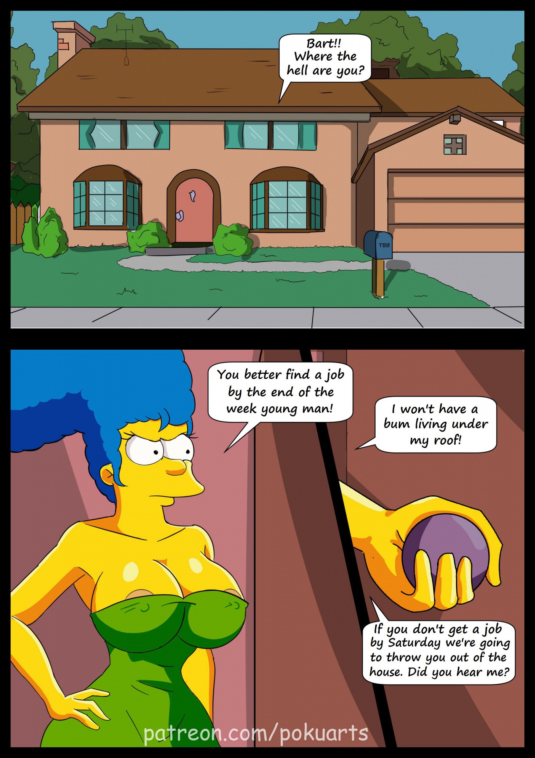 The Simpsonss: My Son is Huge! porn comic picture 2