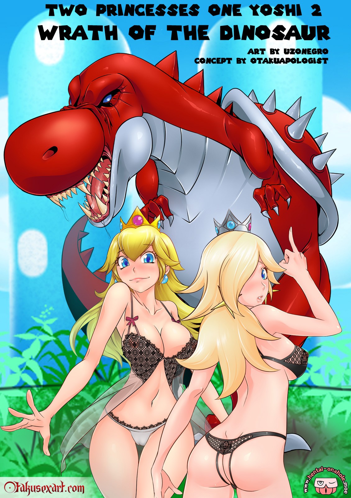 Two Princesses One Yoshi 2 porn comic picture 1