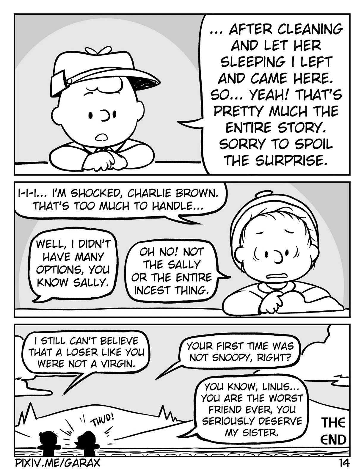 You are a (Sister) Fucker, Charlie Brown porn comic picture 15