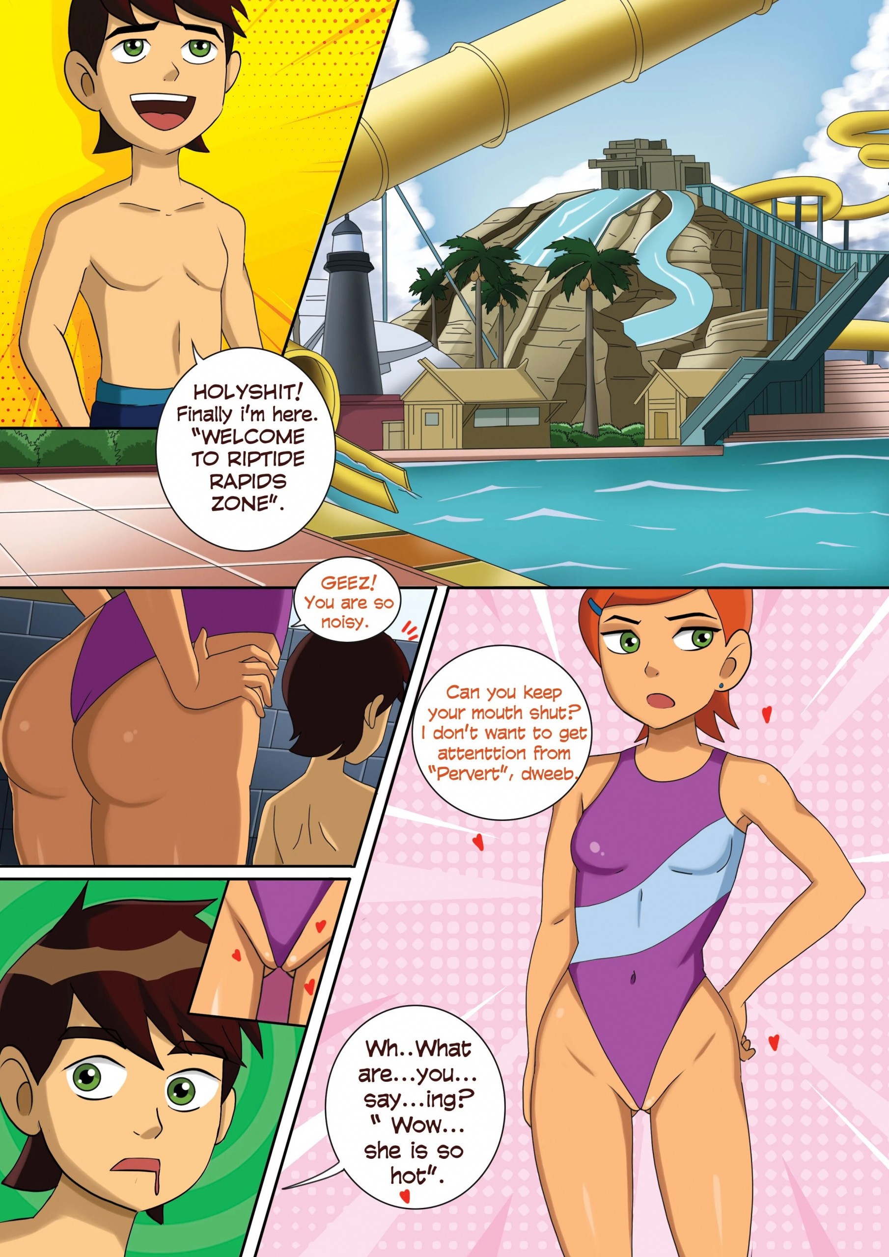A Trouble in Vacation porn comic picture 2
