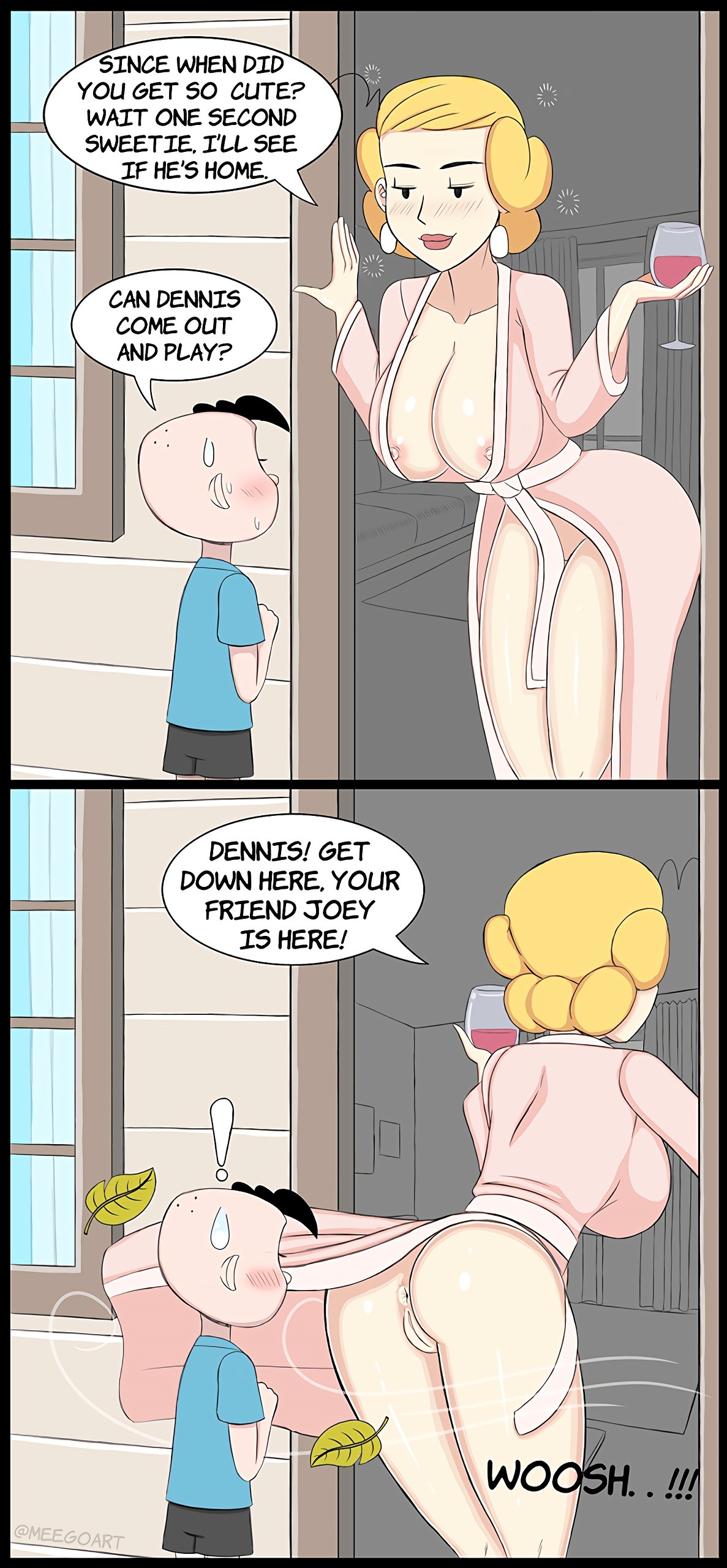 Dennis's Mom is totally hopeless porn comic picture 1