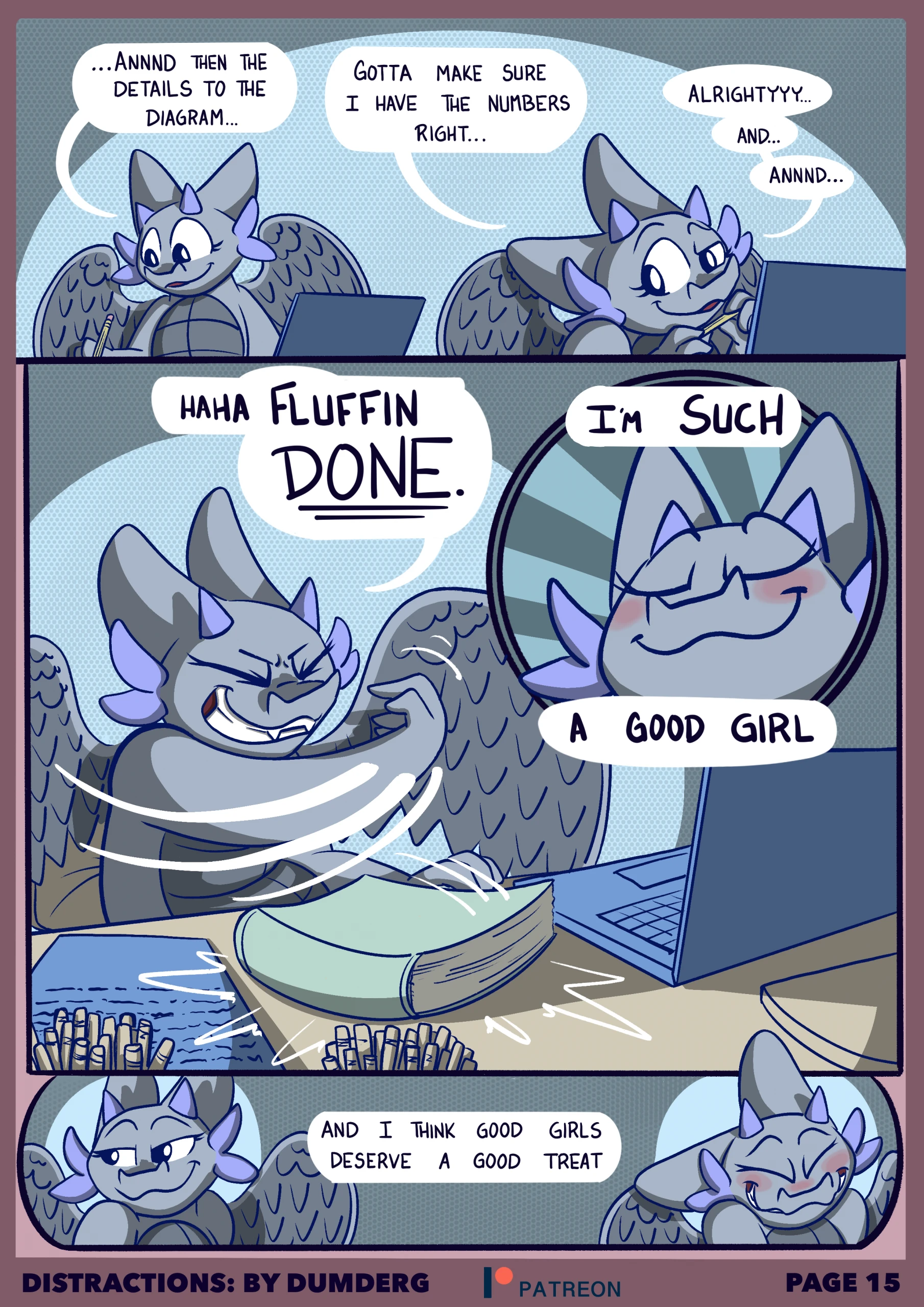 Distractions - DumDerg porn comic picture 16