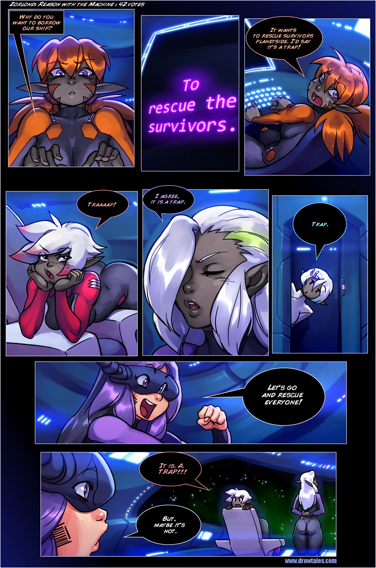 Drowtales Space Age 8 porn comic picture 25