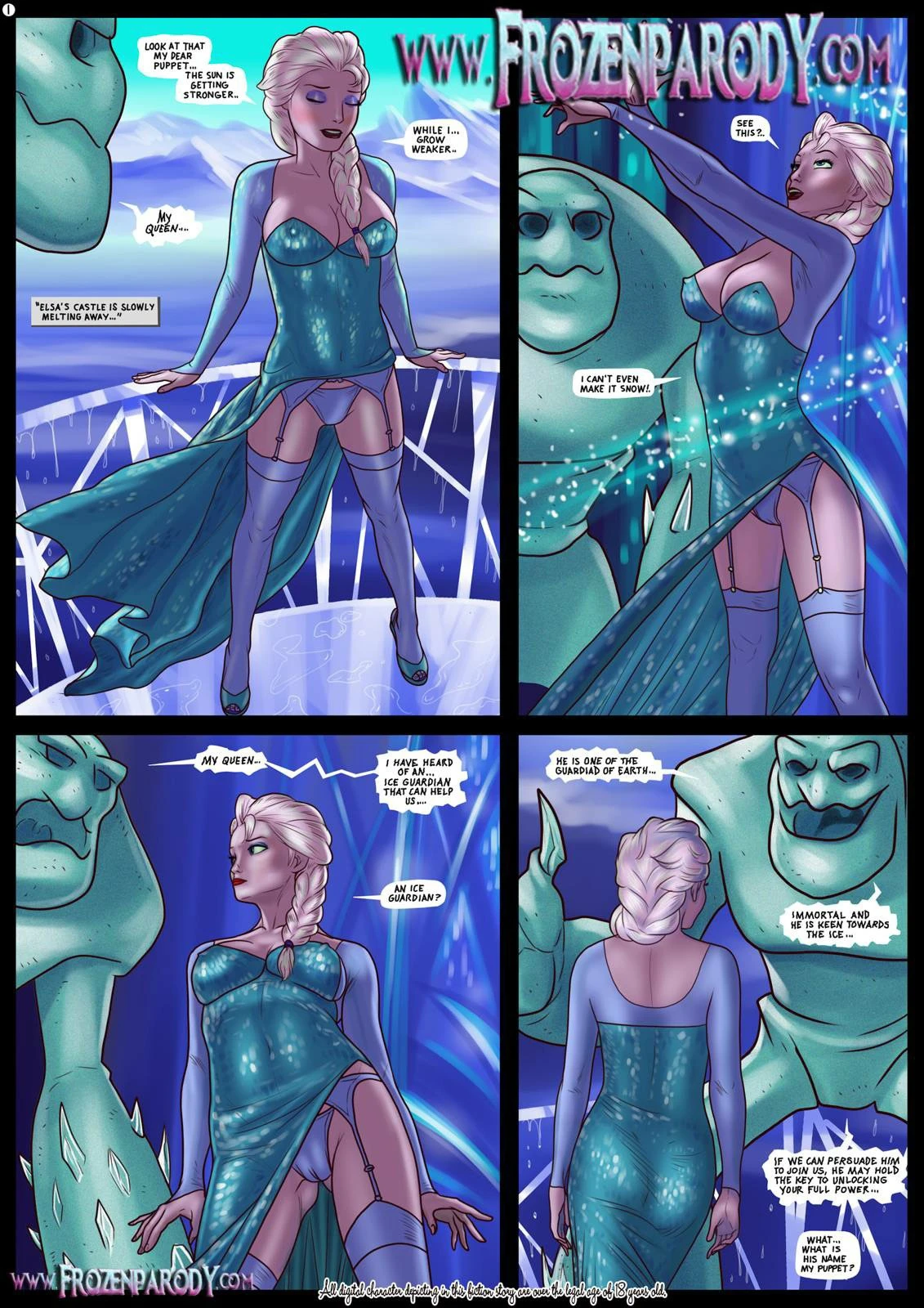Elsa Meet Jack porn comic picture 1