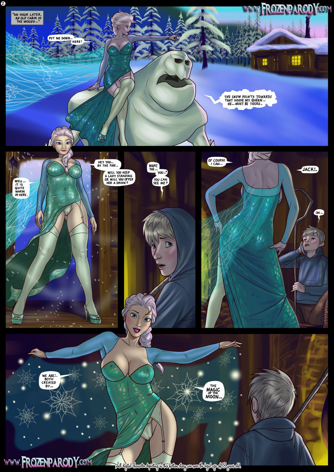 Elsa Meet Jack porn comic picture 2