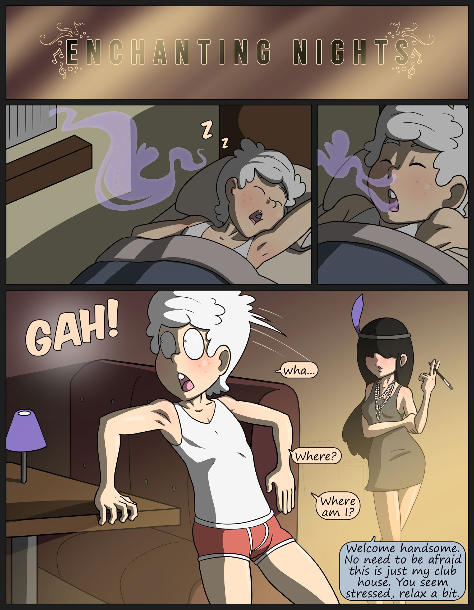 Enchanting Nights porn comic picture 1