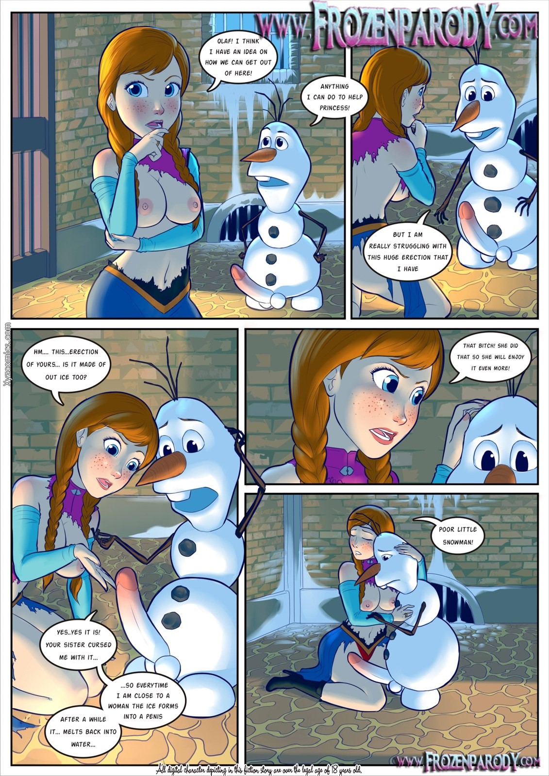Frozen Parody 3 porn comic picture 1