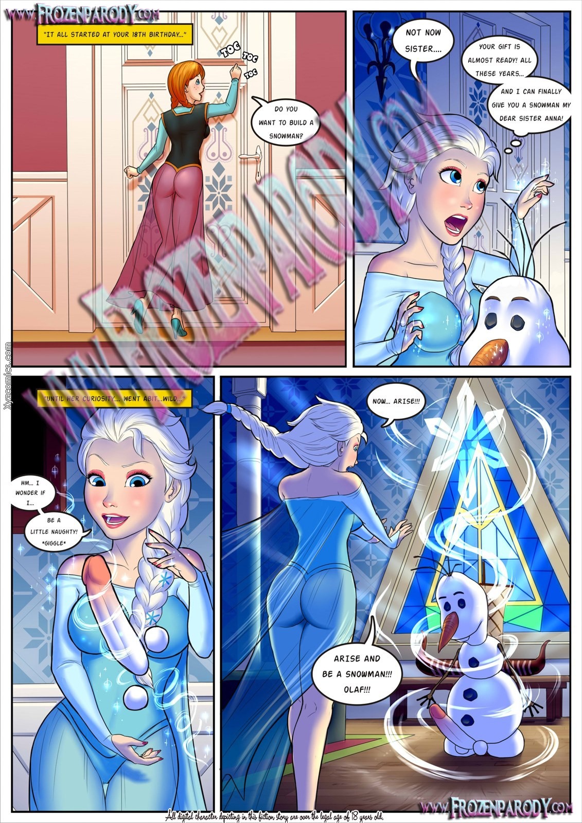 Frozen Parody 3 porn comic picture 3