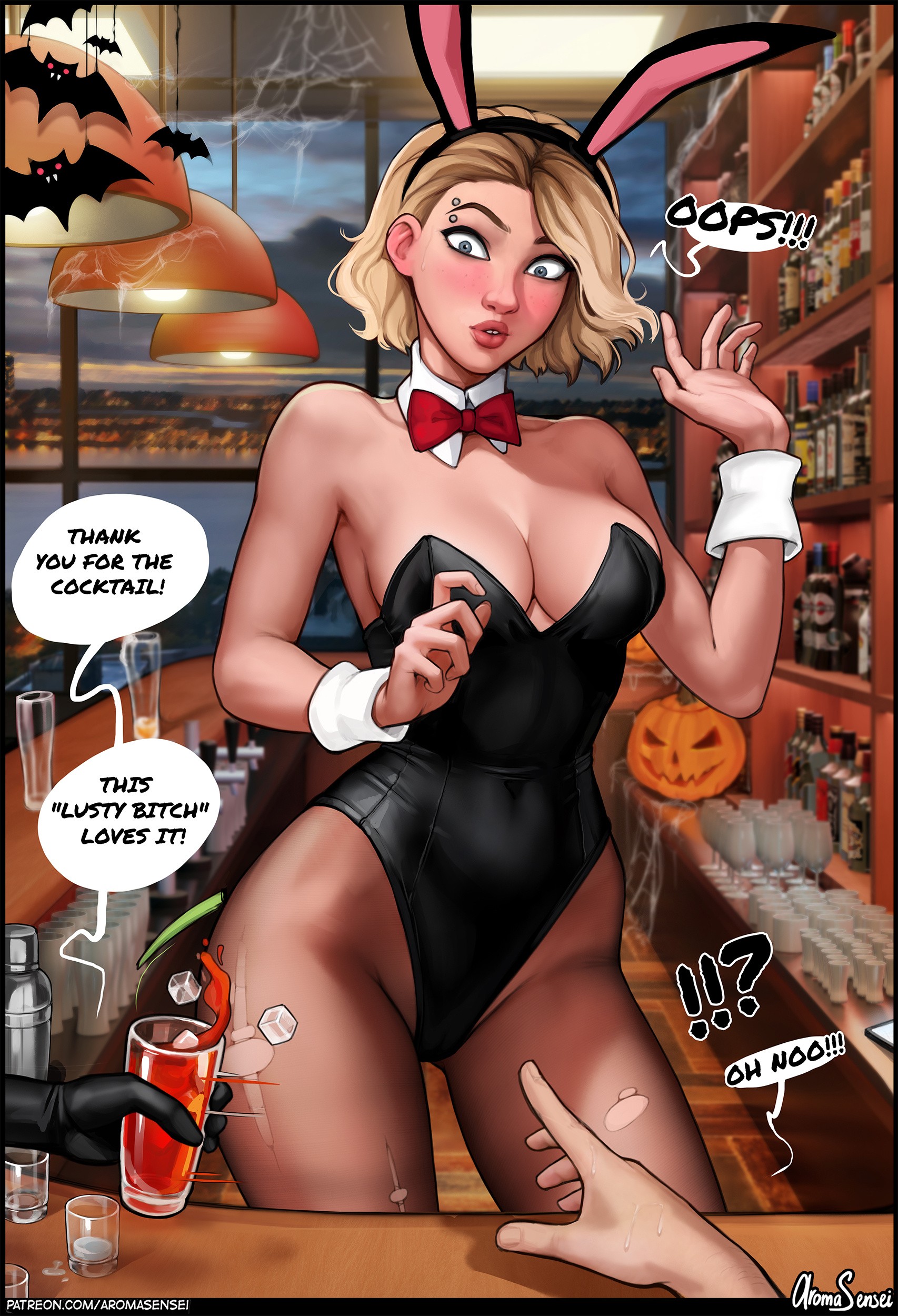 Halloween party at Frozen Inc! porn comic picture 4