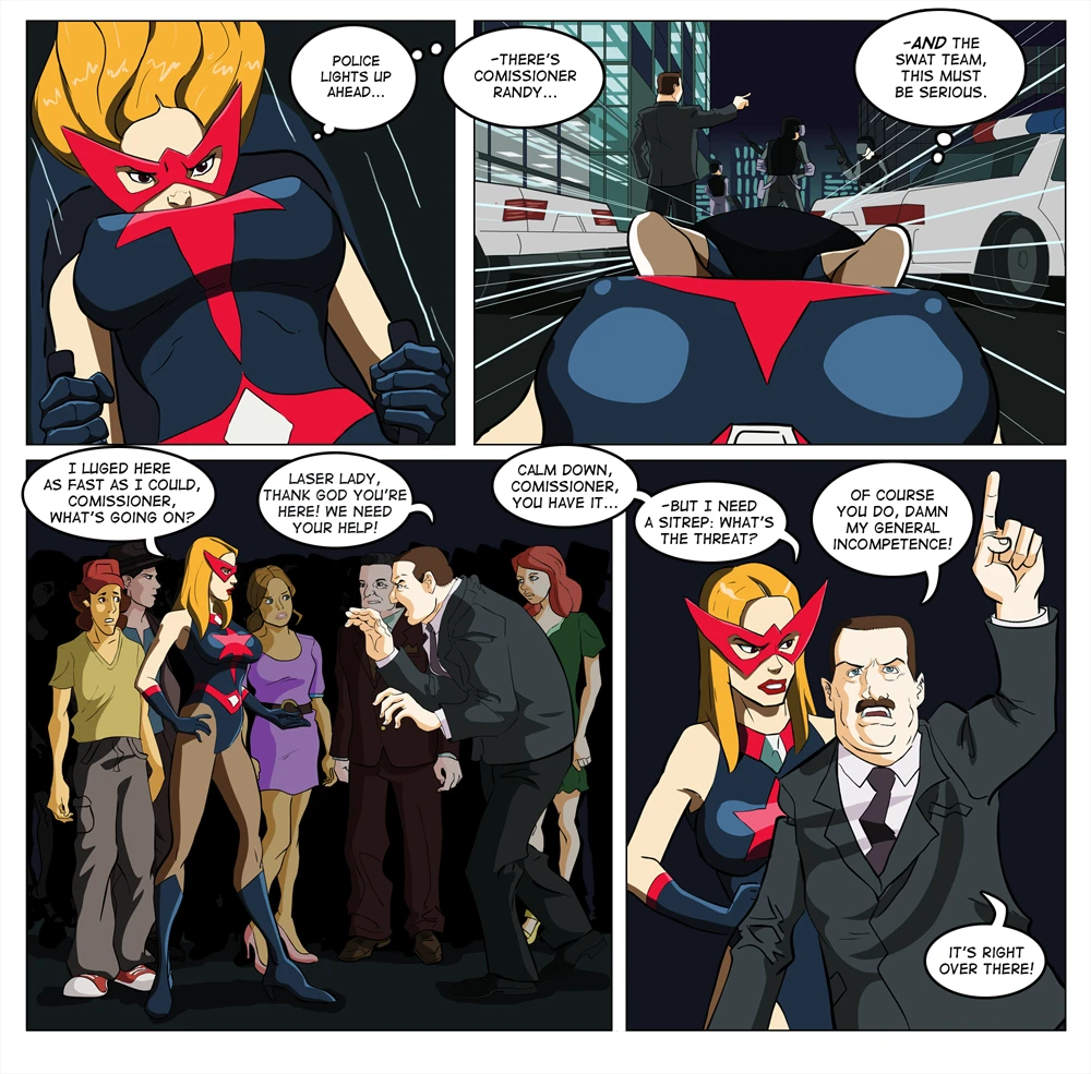 Laser Lady porn comic picture 4