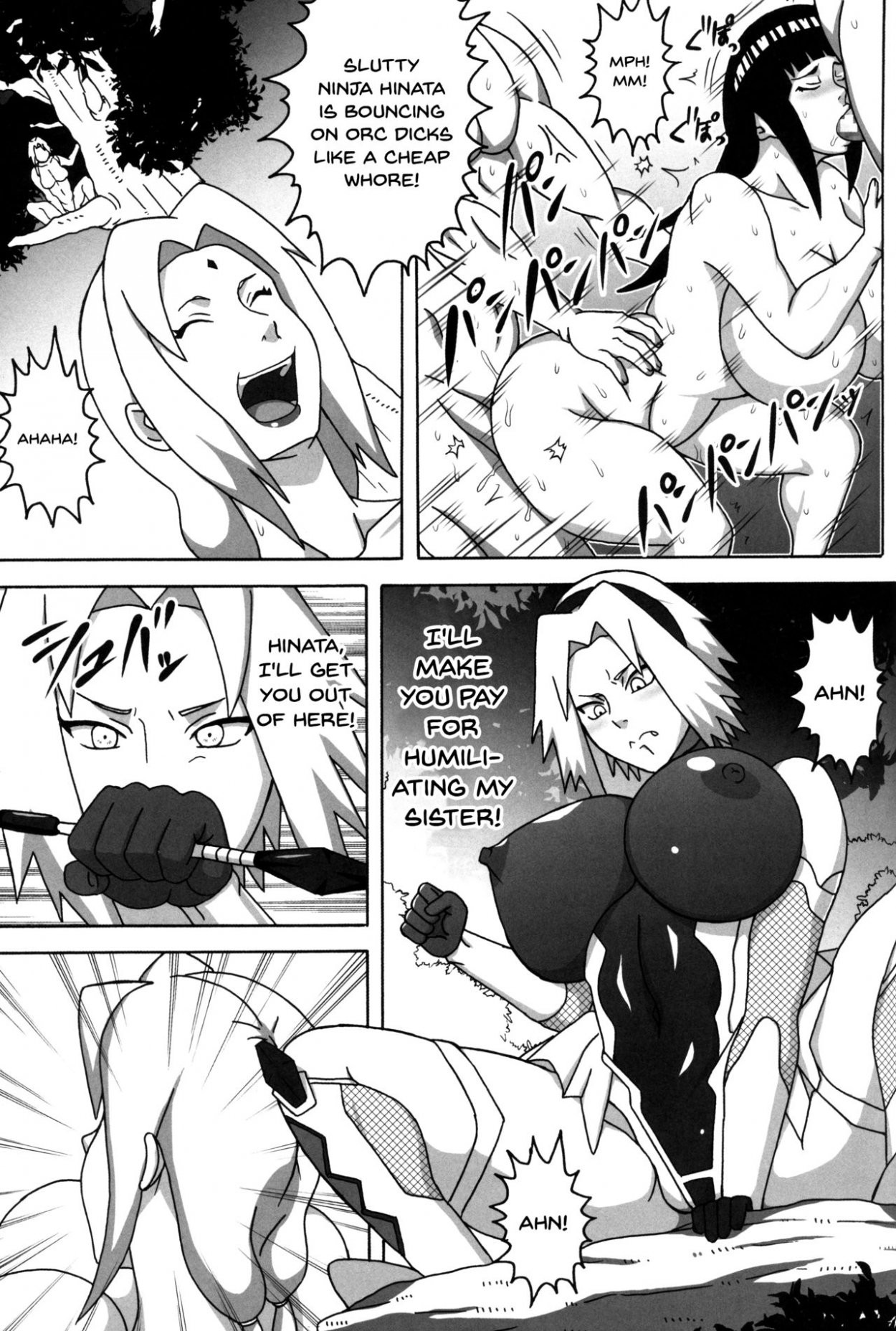 Lewd Demon Ninja Hinata porn comic picture 30