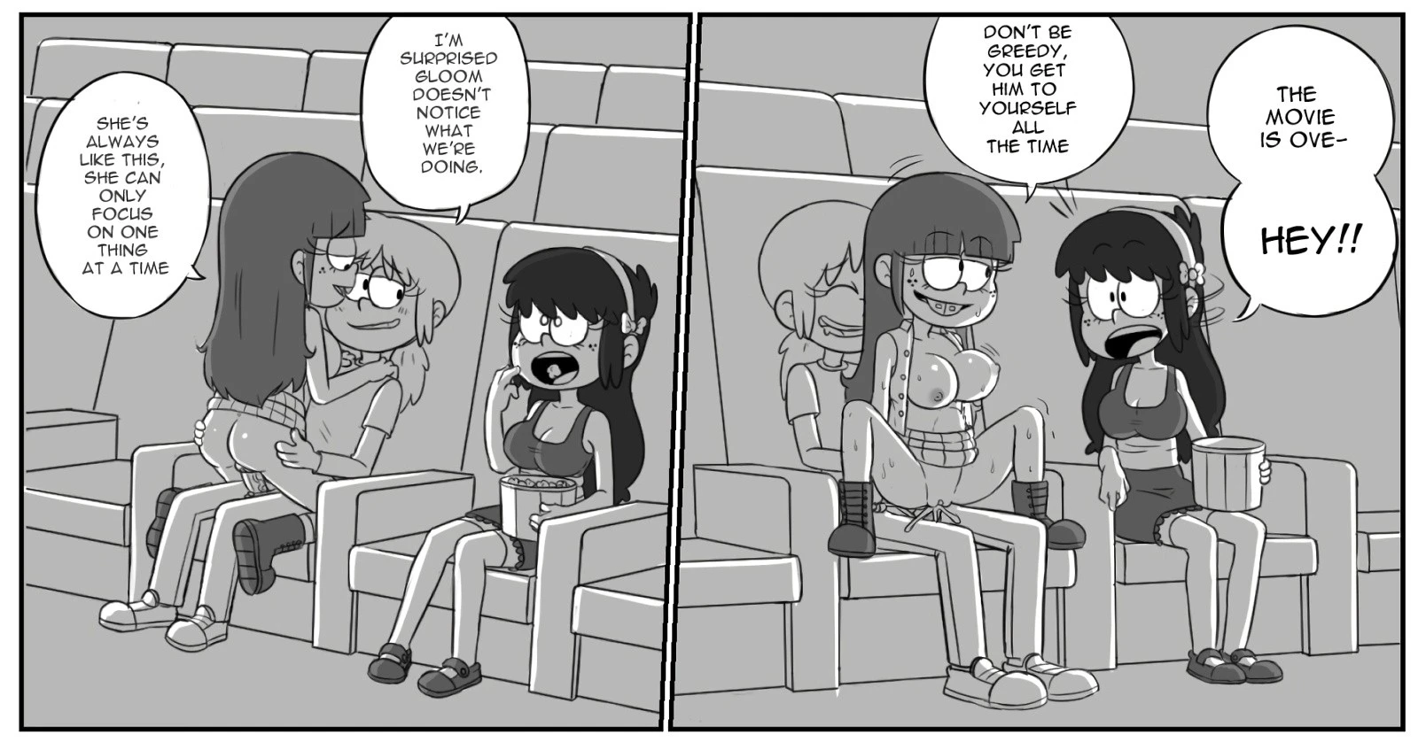 Lyle Loud x Gloom Loud x Lois Loud x Maggie porn comic picture 9