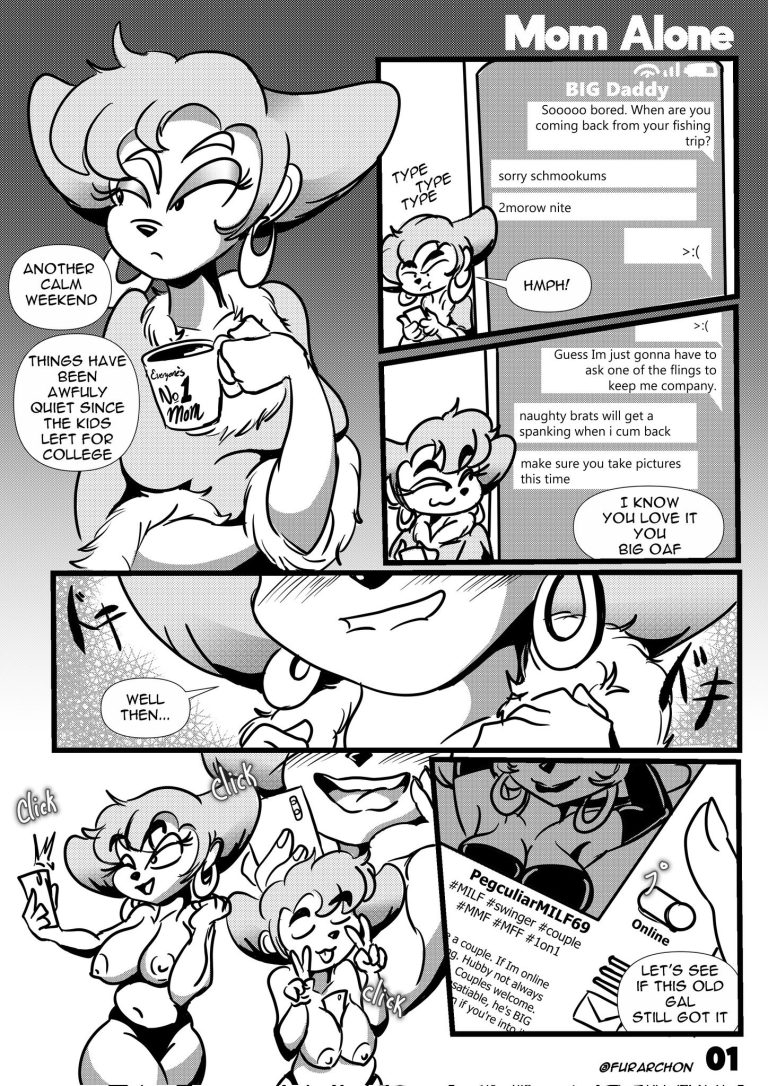 Mom Alone porn comic picture 2