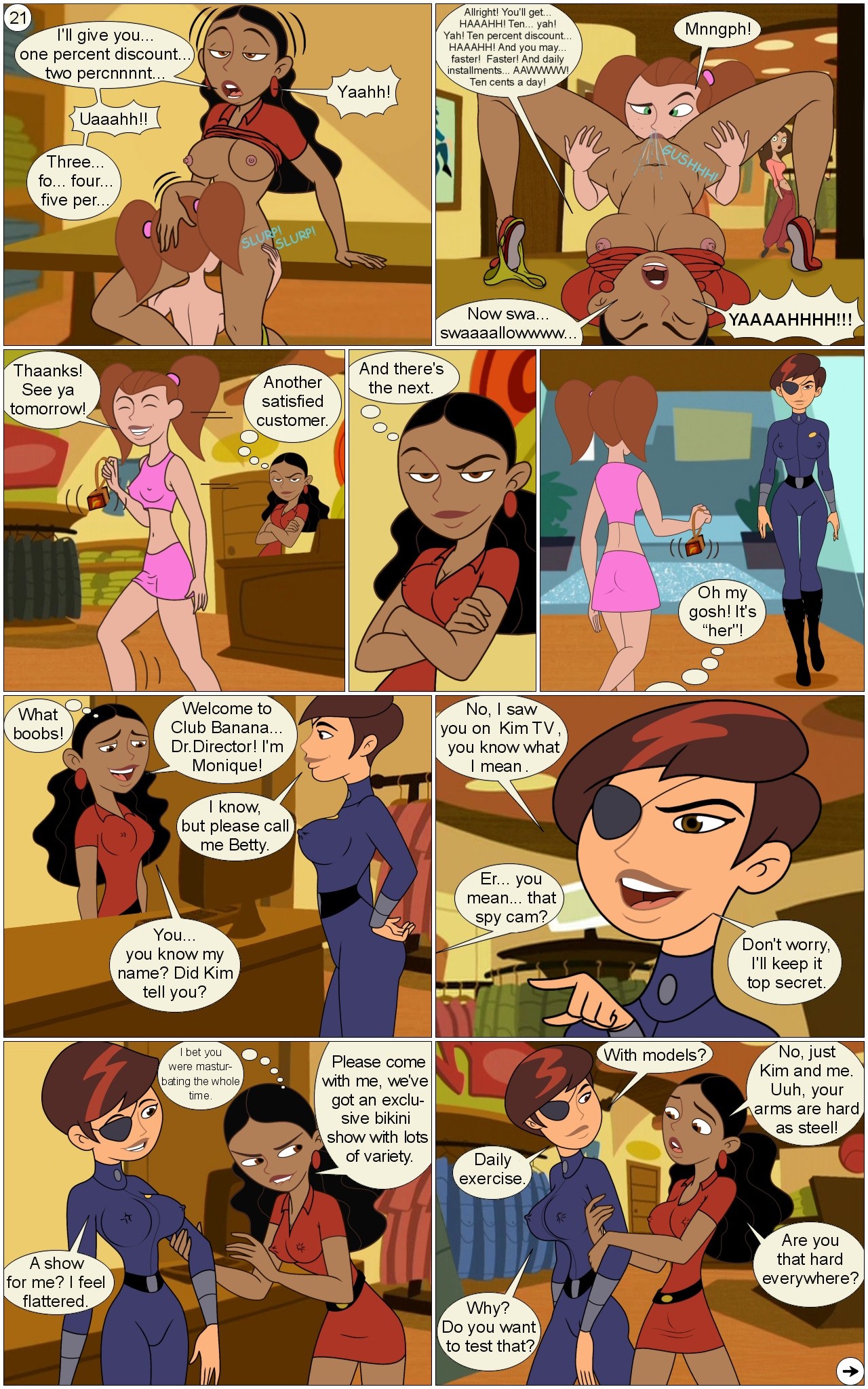 Oh, Betty! Or How to Seduce a Female Secret Agent porn comic picture 22